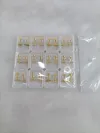 Titanium steel gold animal oil drip earrings, 3 pairs of 4 colors each Specification image